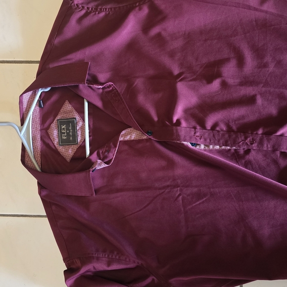 Burgundy Men's Shirt - Picture 1 of 2
